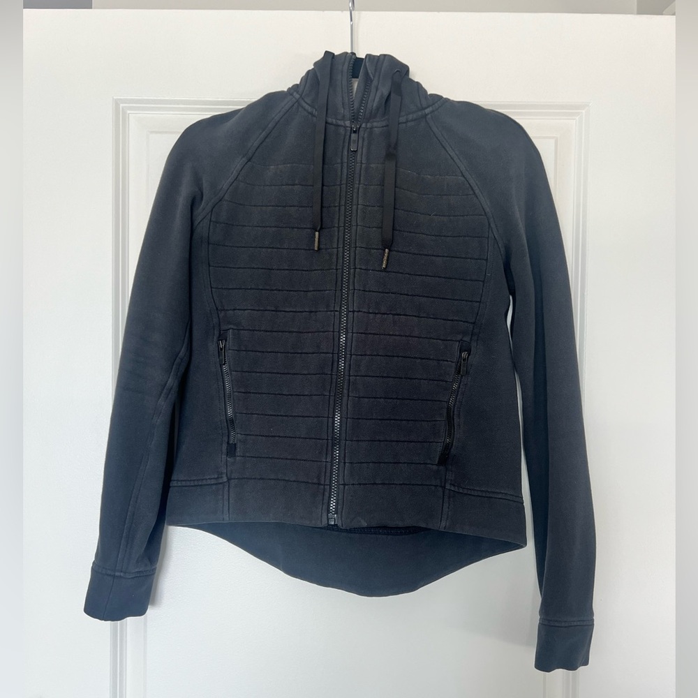 Lululemon Athletica Black Quilted Hoodie Size 4